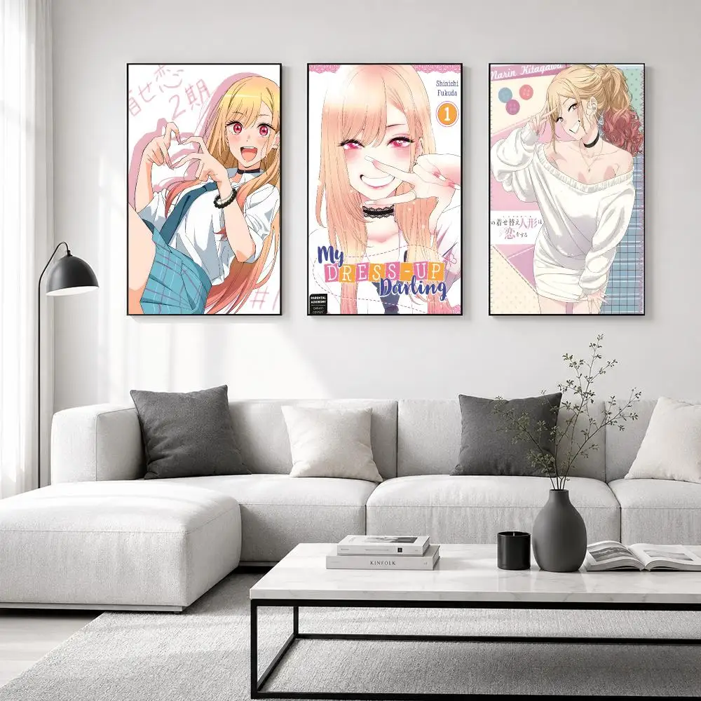 Anime M-My Dress-Up Darling Poster High-quality wall art posters, suitable for home offices, bedrooms, and living rooms.