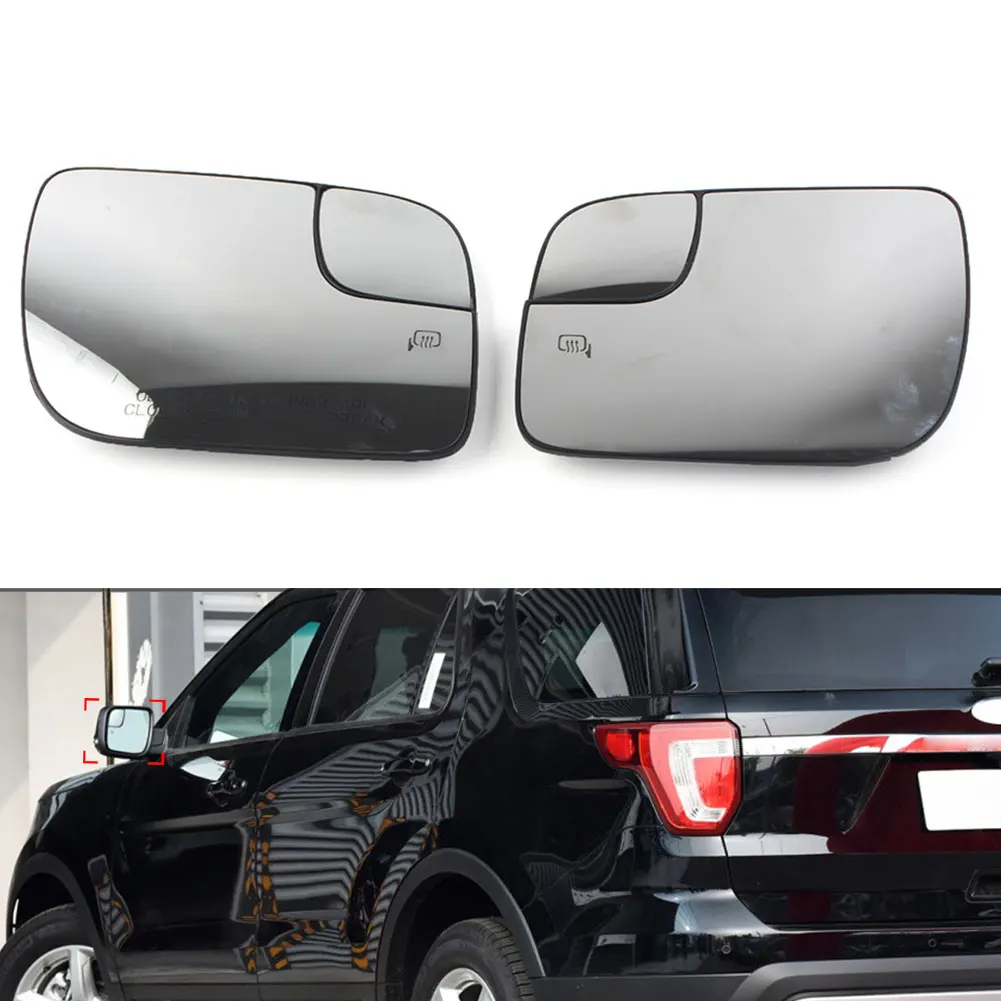 1 Pc Door Side Wing Heating Rearview Mirror Glass Replacement For Ford Explorer 2011 2012 2013 2014 2015 2016 2017 2018 2019