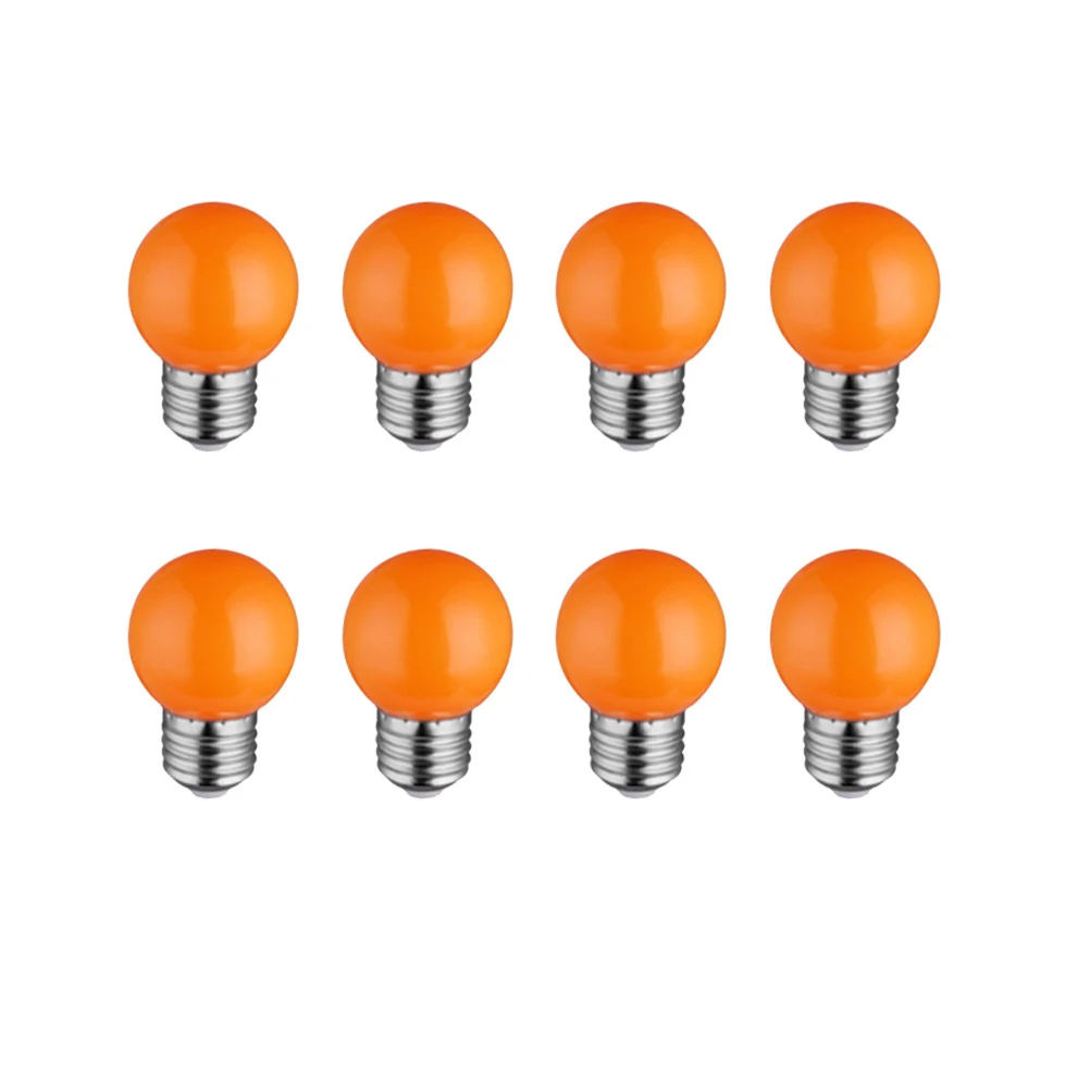 

10 Pcs Color LED Light Bulbs Bright Premium Material E27 Lamp Bulb Outdoor Garden Party Christmas Decorations Festive Atmosphere