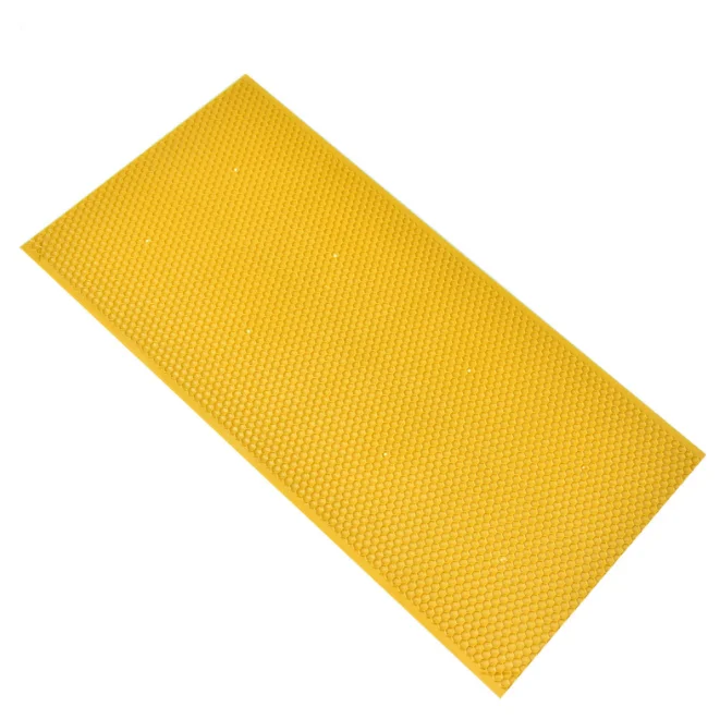 10 Pcs Plastic Bee Comb Foundation Beekeeping 425*212mm Bee Foundation Sheet DEEP Brood Beehive Plastic Yellow