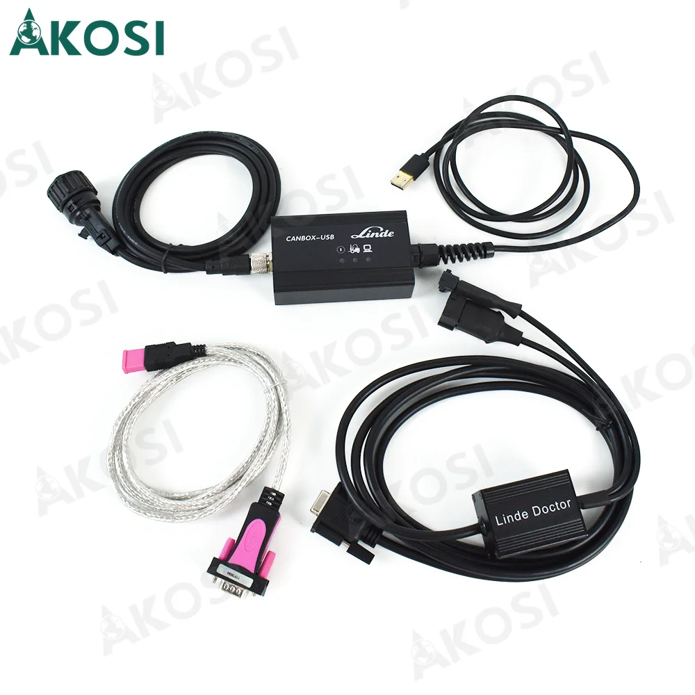 Perangkat lunak pathfind V2025 untuk alat pemindai diagnostik forklift Linde, adaptor 4 pin Linde, canbox doctor Linde