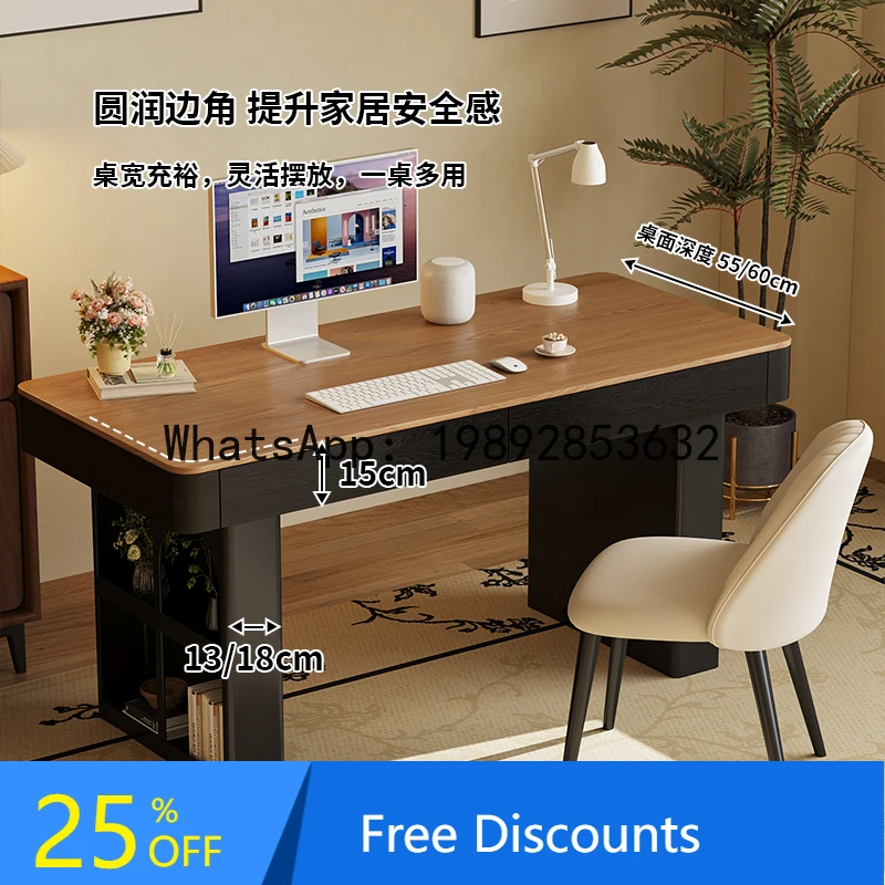 

XL Solid Wood Desk Home Study Office Desk Student Bedroom Computer Desk