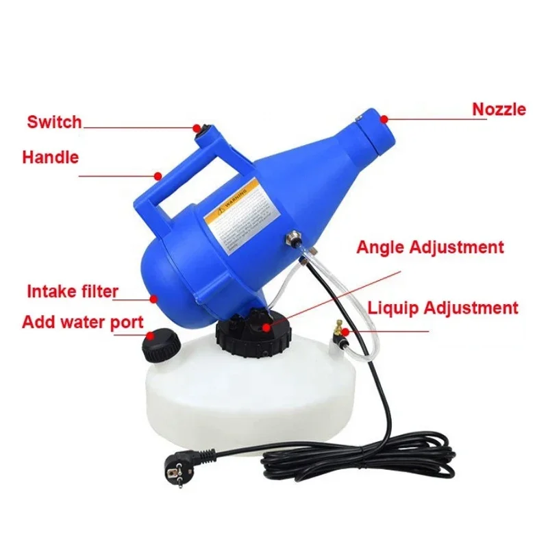 Disinfect Fogging Machine Portable Atomizer 1200w Fog Sprayer Machine For Sale