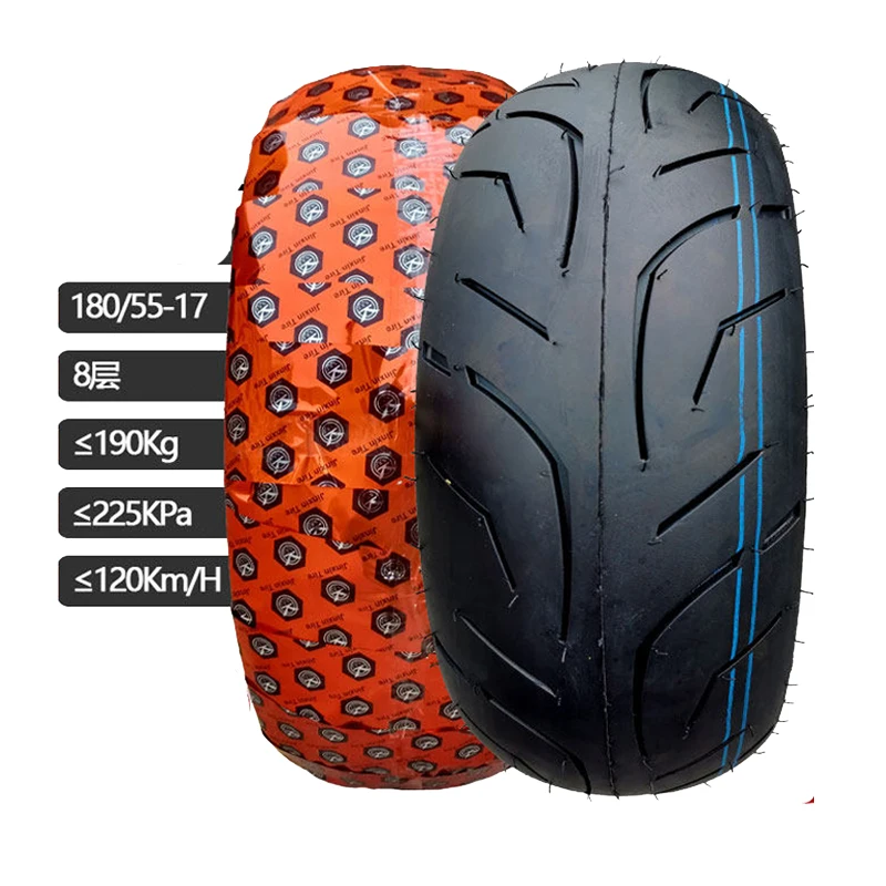 

Motorcycle Tubeless Tyre for Honda Yamaha Suzuki Kymco Haojue Baotian Sundiro Loncin Qjmotor Benelli 180-55-17 Motorbike Tire