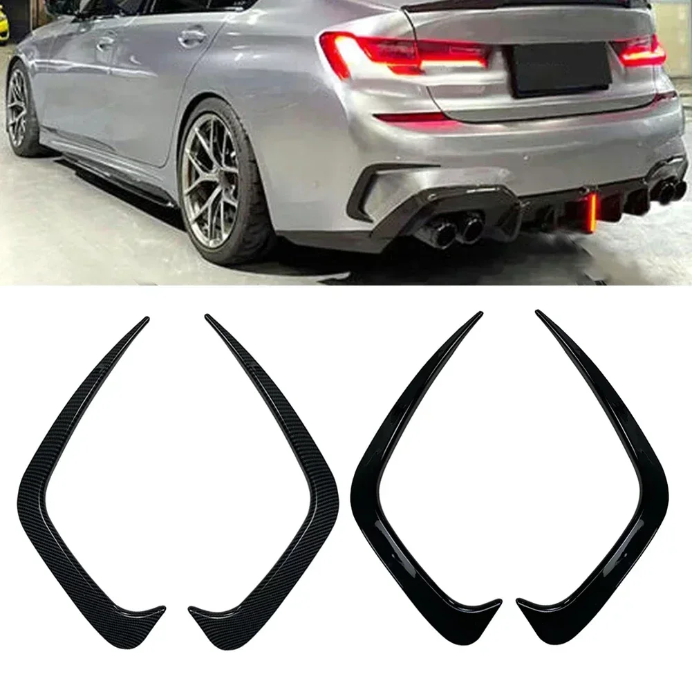 

2x Rear Bumper Spoiler For BMW 3 Series G20 G28 2019-2020 318i 320i 330i Rear Bumper Splitter Canard Cover Spoiler Vent Sticker