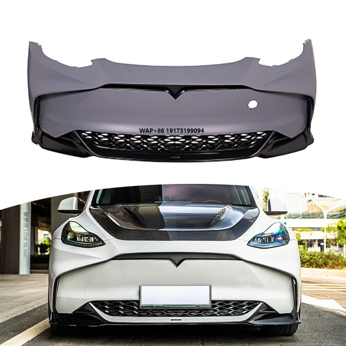 Factory Direct Car Bumpers Newest Primer Unpainted Modified Accessories Universal Car Bumpers for Model Y