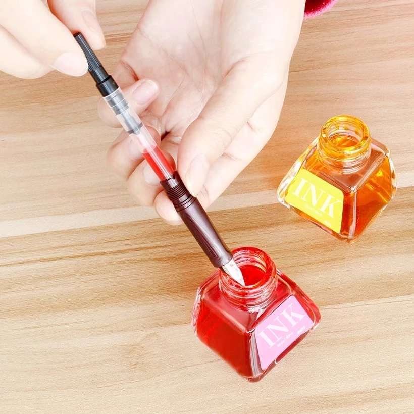 30cc Drawink Ink 16 Colours Ink Dye Type Non-Carbon Non-Clogging Fountain Pen Ink Coloured Ink Fountain Pen Light Colour Ink - view 2