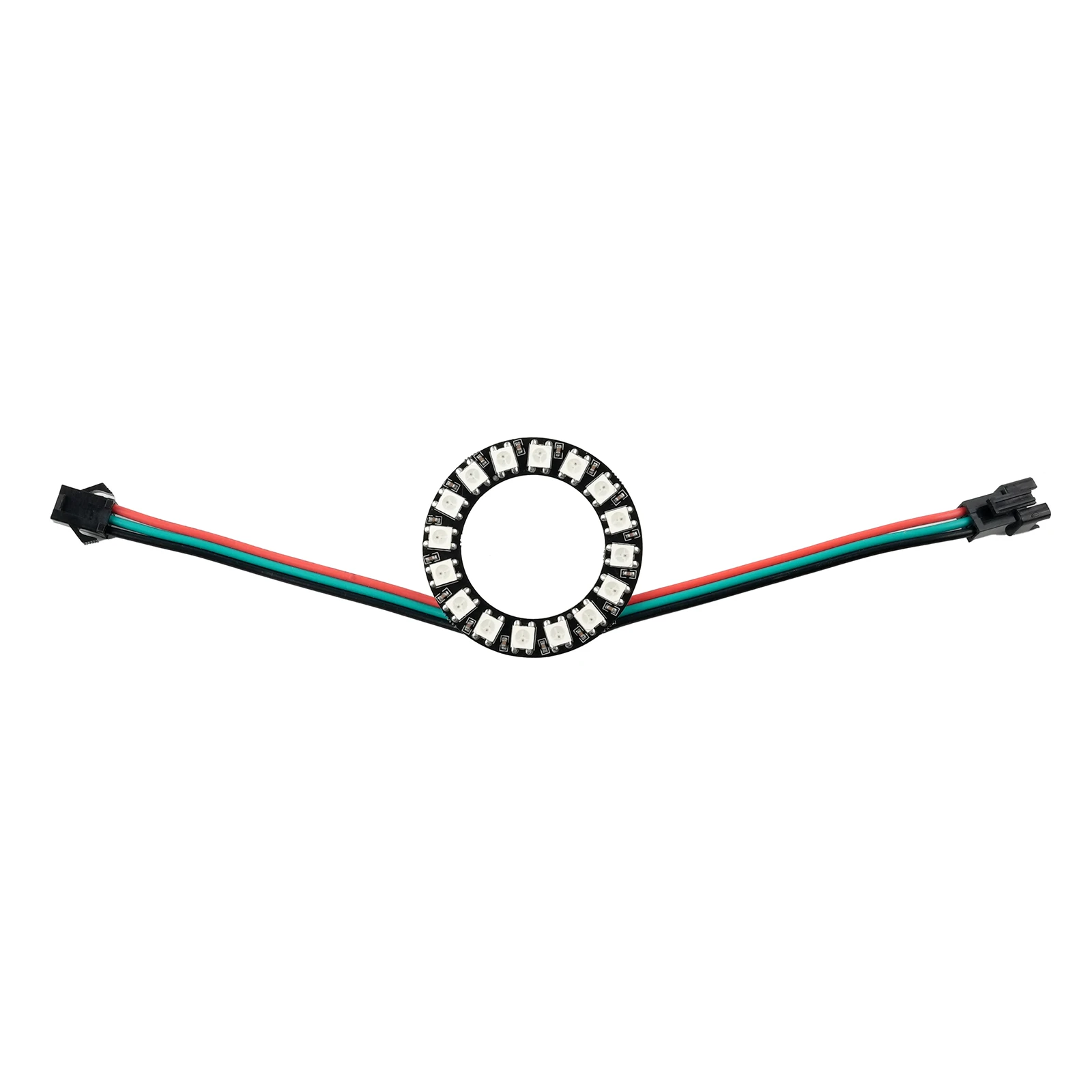 โมดูลวงแหวน WS2812B 16LED DC5V แบบตั้งโปรแกรมได้ RGB LED วงกลม ใช้ได้กับ Arduino/Raspberry Pi