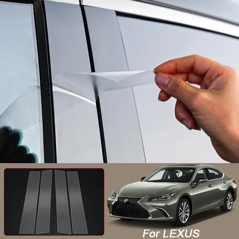 

B Pillars ТПУ Автомобильная защитная пленка для LEXUS LM AW10 LS XF50 LX J310 NX AZ10 AZ20 RX RZ EB10 UX ES Прозрачная наклейка на кузов Краска