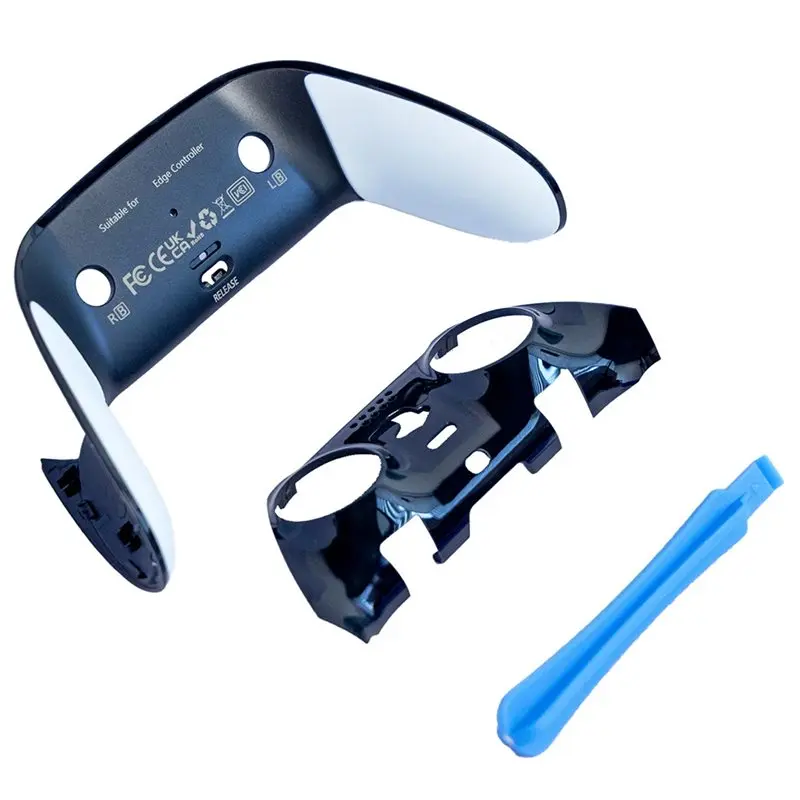 

Декоративные накладки для верхней и нижней частей корпуса PS5 Edge, сменные передние и задние клипсы для беспроводного контроллера PS5 Edge