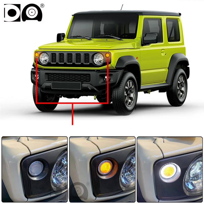 2 pcs Car LED Turn light Angel eyes for Suzuki JIMNY JB64 JB74 2019 2020 2021 2022 2023  Front Turn Signal