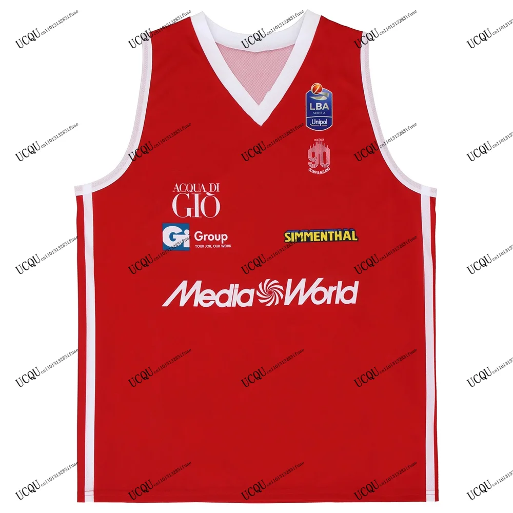 2025-26 local visitante tercer jugador de baloncesto MILANO LNB Italia baloncesto negro deportes camiseta adultos niños entrenamiento Jersey 3D impreso