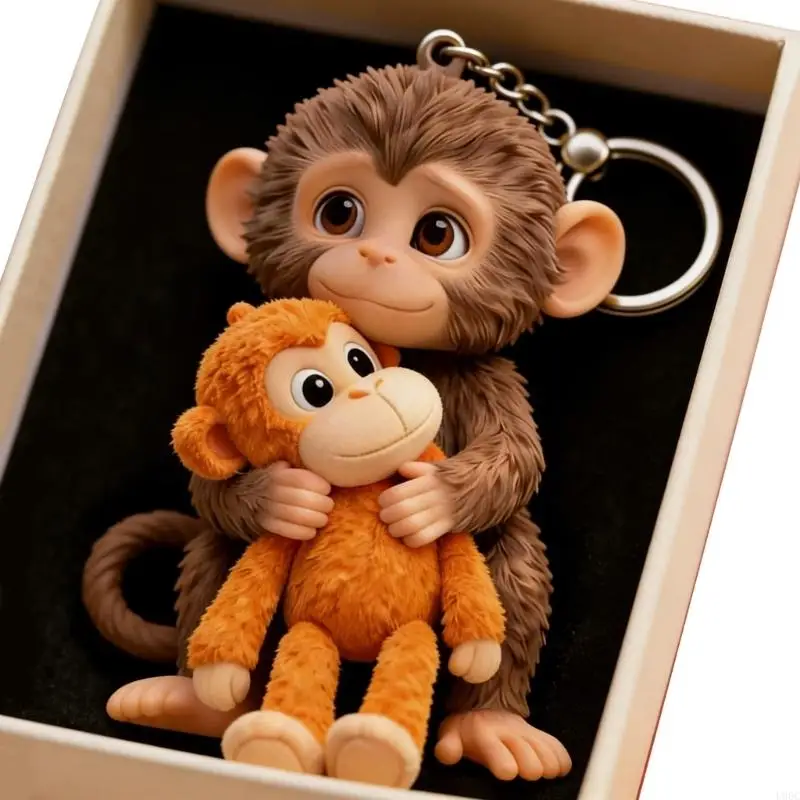 Playful Plush Monkey Holder Strong Plastic Construction Multipurpose Accessories for Travel & Children New