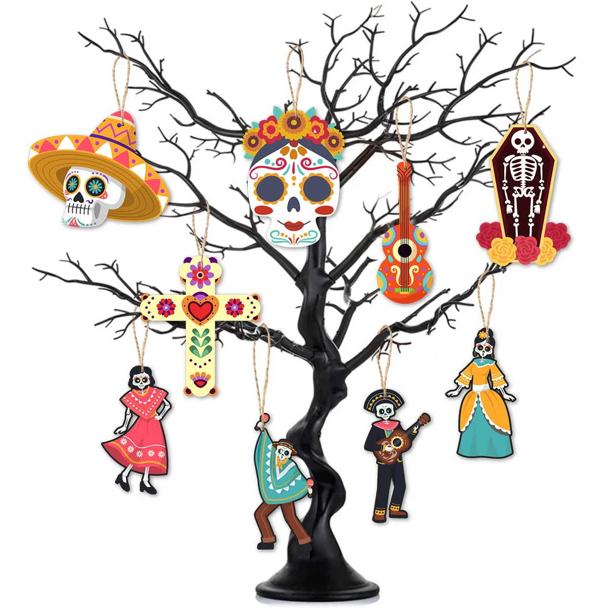 keychain mexican Fiesta Party Keychains Cartoon Bag Key Rings Luggage Pendants Decorations