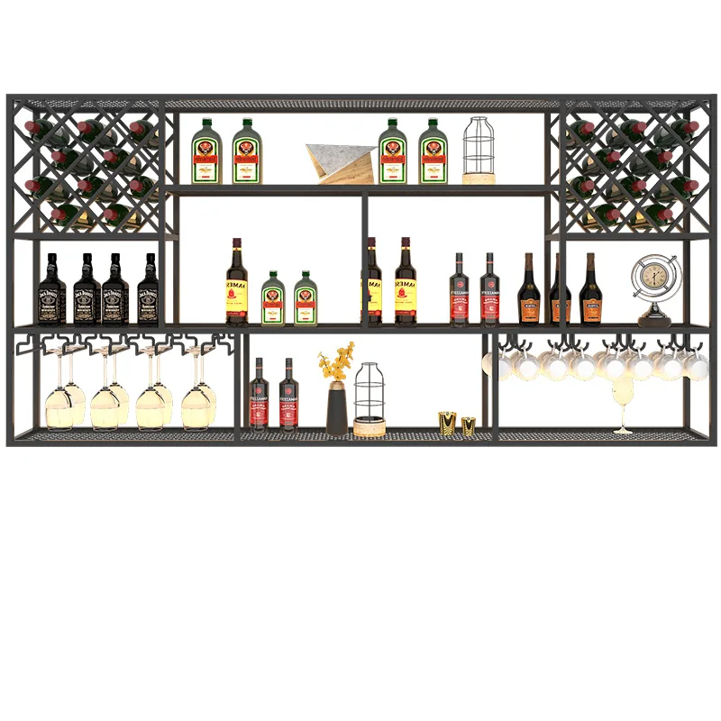 Industrial Display Bar Cabinet Buffet Organizer Standing Kitchen Cabinet Modern Accesories Meuble Bar Decoration Furniture