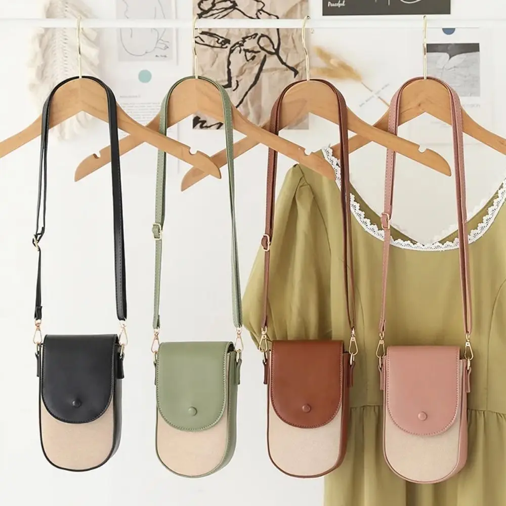 

Coin Purse PU Mobile Phone Bag with Strap Small Square Bag Phone Crossbody Bag Cute Mini Women's Messenger Bag Outdoor