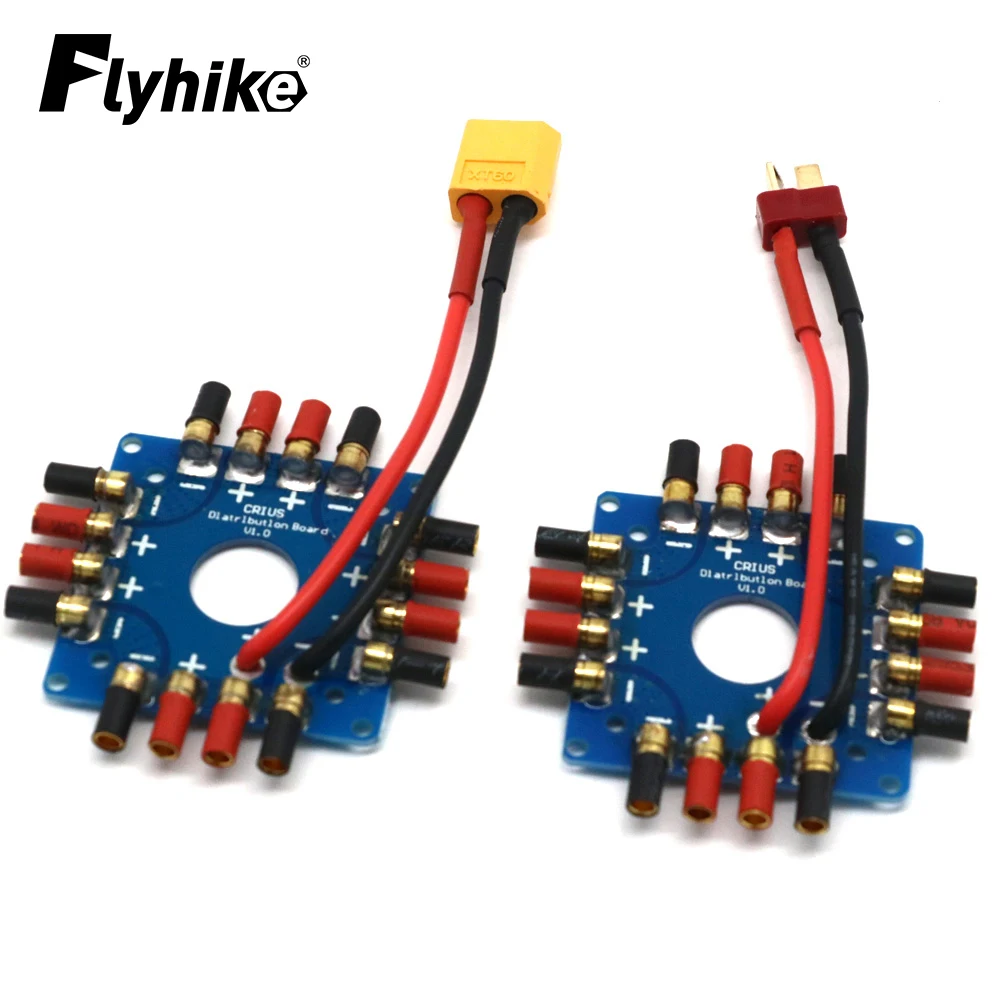 ESC Distribution Board Connection Board Soldered T / XT60 Plug  3.5mm Banana Bullet Connectors For Quadcopter Multicopter FPV