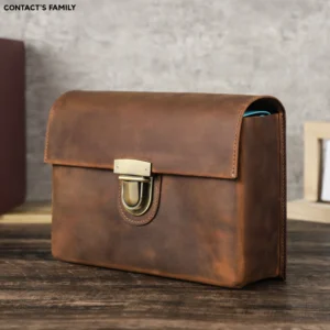 Vintage Bible Protective Cover, echte Ledertransportbeutel, tragbares Buchschutzcover, Kirchenhandtasche 12 Hauptverkaufsbibelabdeckung in Leder - №9