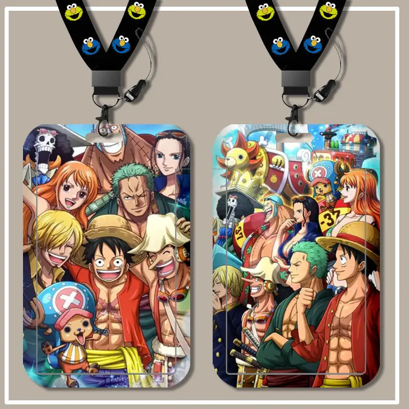 Anime One Piece Peripheral Ruffy Chopper Solon Campus Kartenhülle Schiebehülle Hartplastik Wasserdichte und sturzsichere Hülle Geschenk