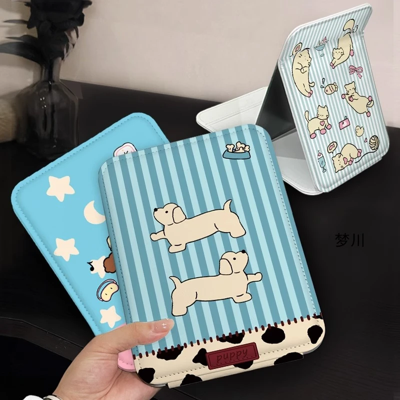 

Flexible Travel Mirror Sticker Foldable Light Dorm Creative Mirror Aesthetic Design Espelho Decorativo House Accessories