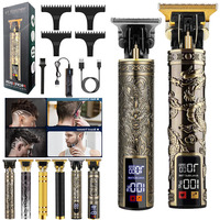 Professional Electric Lcd Display Wireless Full Set Portable Women Men Body Beard Barber Shop Hair Shaver Haircut Razor Machine