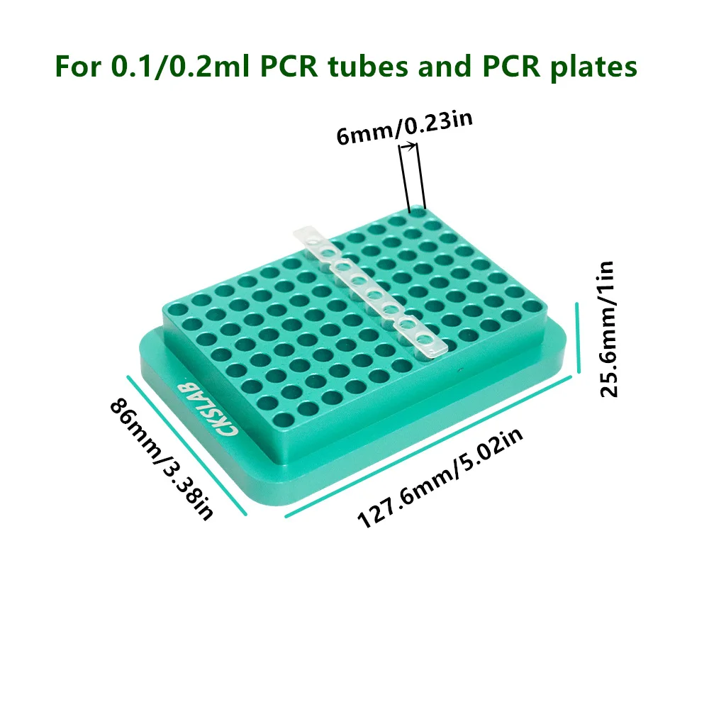 96wells Ice Modular PCR Cooler Low-temperature Thermostat Pre-cooled Aluminum  Centrifuge Tube RACK