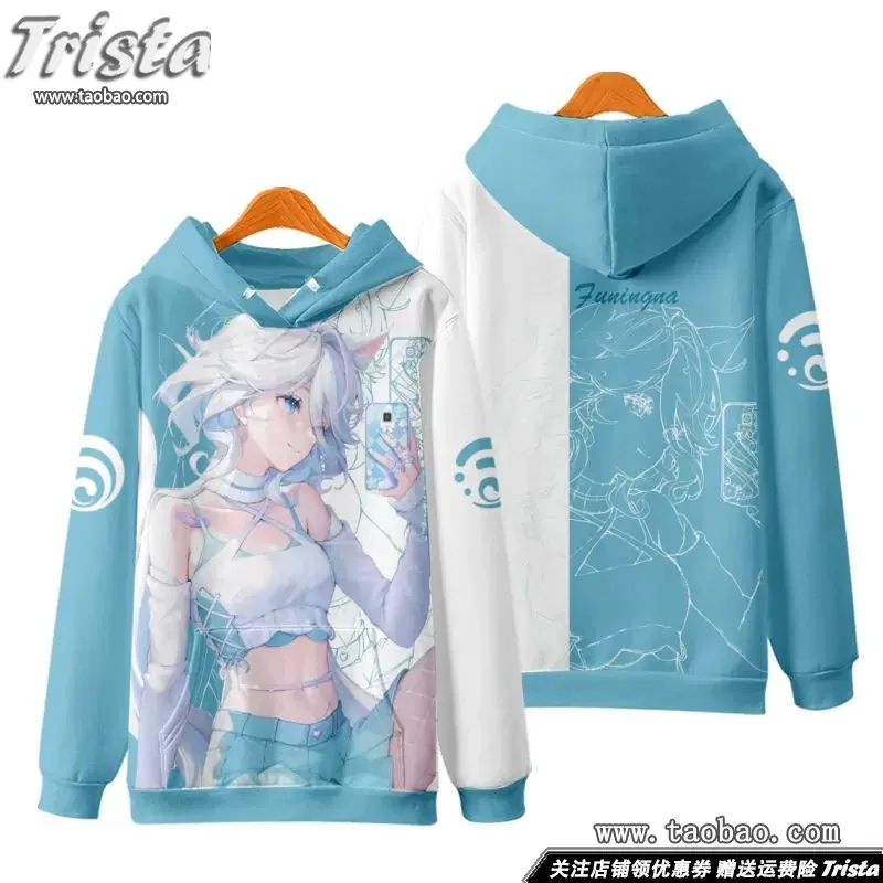 

Game Genshin Impact Hu Tao Cosplay Hoodies Male 3D Print Anime Sweatshirts Men Women Pullover Coat Oversized Harajuku Y2k Hoodie