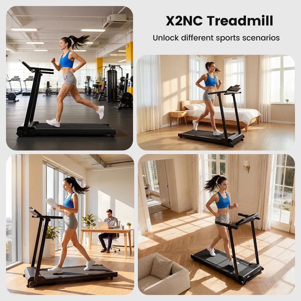Formill X2NC Indoor-Laufband 2,5 PS, LED-Display, Leiser Motor, 120 kg Tragkraft, 12% Steigung Heim-Laufmaschine – Detail 16