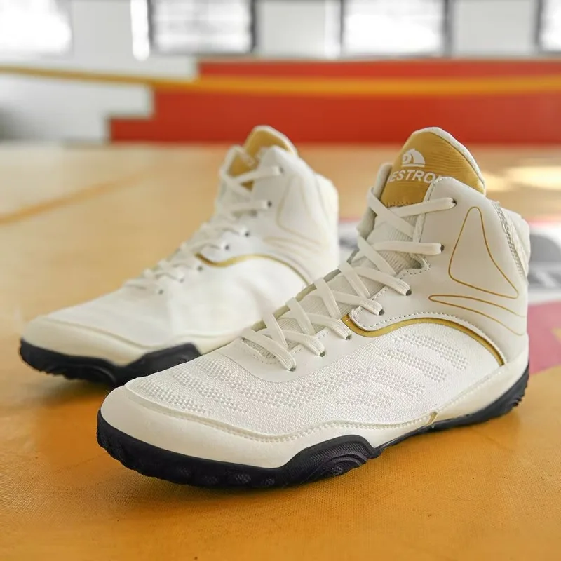 

Original Brand Wrestling Shoes For Men Comfortable Boxing Shoes Anti-Slippery Fighting Shoes High Top Gym Training Shoe For Men