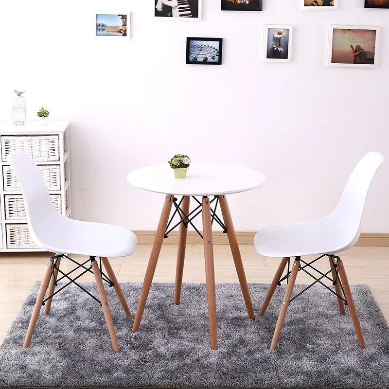 Modern simple dining table for home eating solid wood table