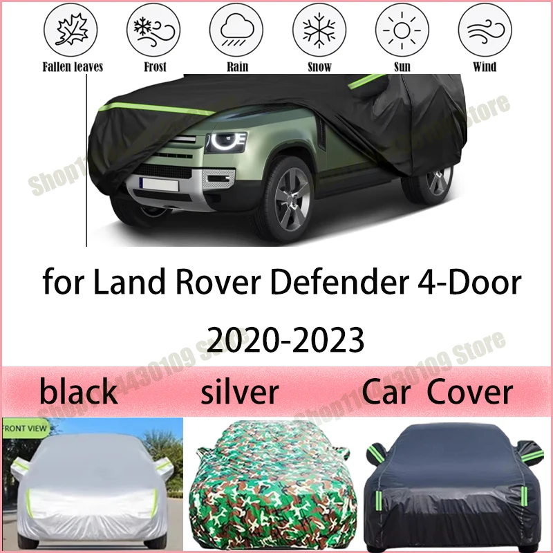 

Car Cover Waterproof Summer Sun Shade Anti-UV Winter Rain Snow Prevent Cover for Land Rover Defender 4-Door 2020-2023