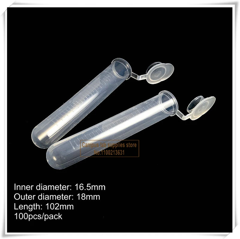 Plastic Centrifuge Tube Laboratory EP Test Tube 0.1/0.2/0.5/1.5/2/5/7/10/15ml PCR Tube for Virus Samples School Experiment
