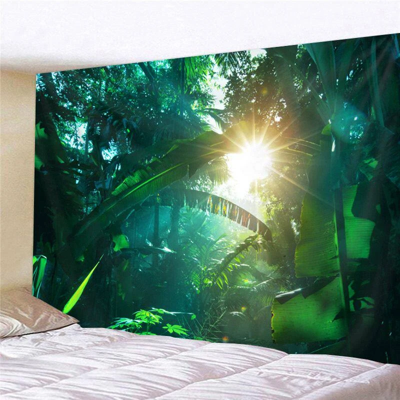 VIKAMA Tropical Flower & Jungle Tapestry, 6 Assorted Designs, Wall Hanging Art for Bedroom Living Room