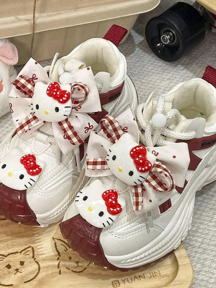 

Hello Kitty Kuromi Anime Sanrio Children Casual Shoes Autumn Winter Cute Children Sports Thickened Shoes Sneakers Gifts