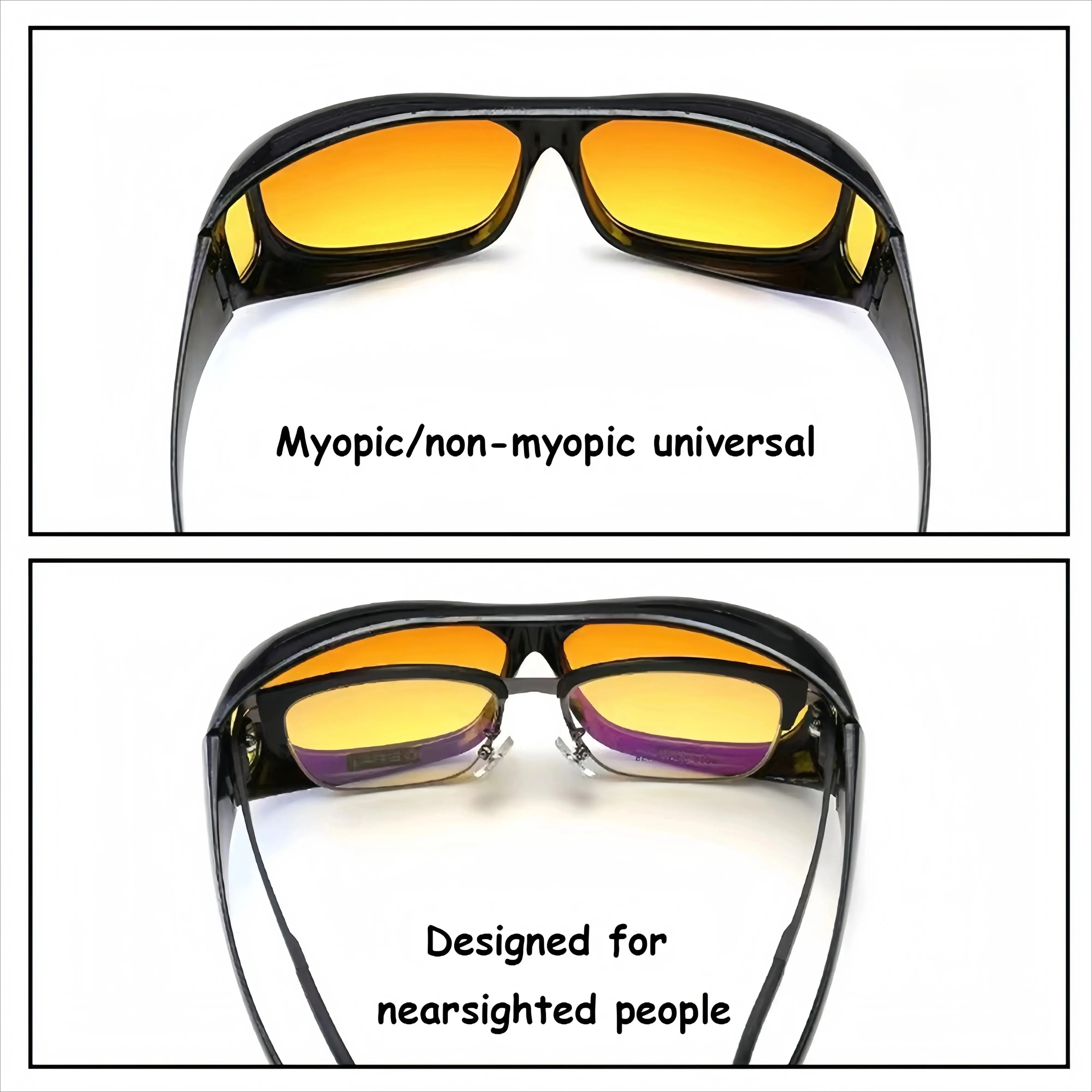 نظارات السائقين، ملحقات داخلية، تروس واقية، نظارات رؤية ليلية، نظارات مضادة للوهج للقيادة في السيارة، جديد 2025