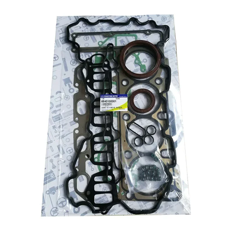 

NBJKATO Brand New Genuine Engine Overhual Gasket Kit Rebuilding Kits 6640100001 For Ssangyong Actyon Kyron 2.0 Rexton +D20DT