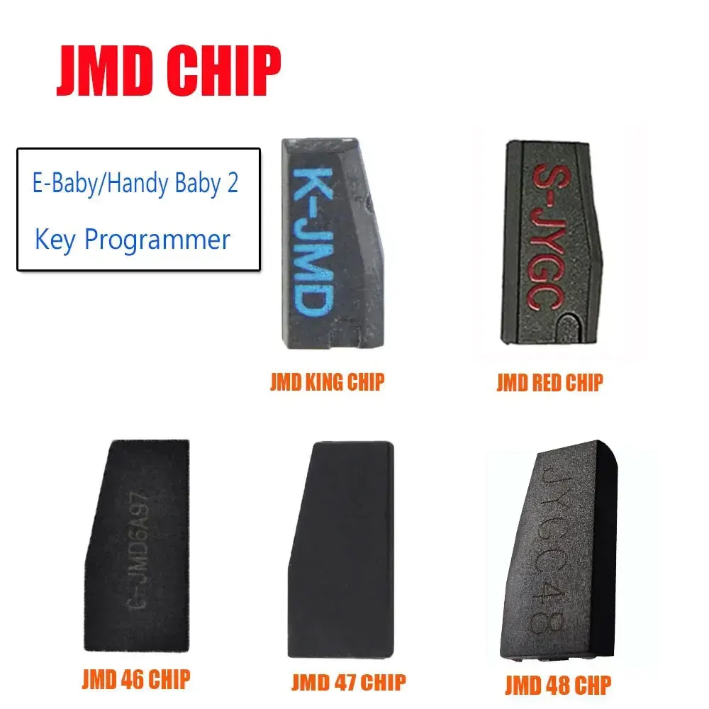 JMD Super Red/King Blue JMD48 JMD46 ID46/47/48/4C/4D/T5/G Chip transpondedor e-baby/Handy Baby, programador de 2 llaves, Chips de llave de coche