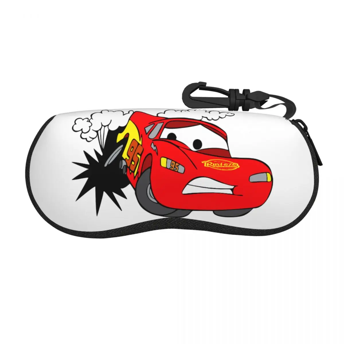 

Cars Cartoon Lightning Mcqueen Eyeglass Glasses Case Men Women Soft Sunglasses Protective Pouch