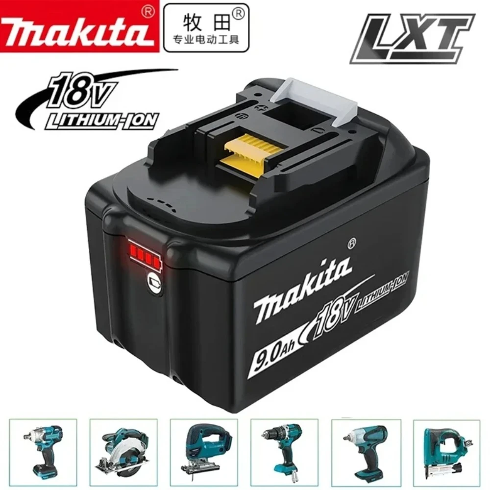 Oryginalna bateria Makita 9.0Ah do wiertarki, części zamienne kompatybilne z BL1850B BL1860 BL1830 BL1815 BL1840 LXT400