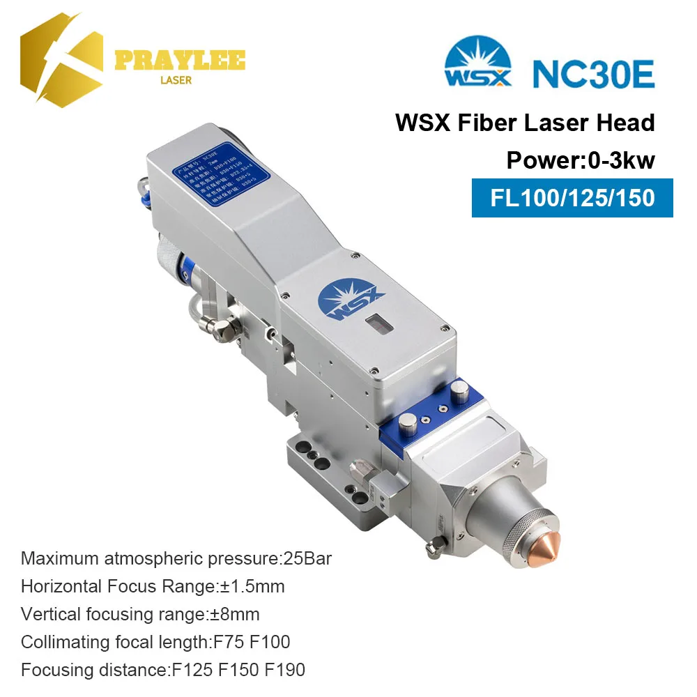 WSX NC30E Fiber Laser Cutting Head Auto-Focus 0-3000W F125 F150 F190