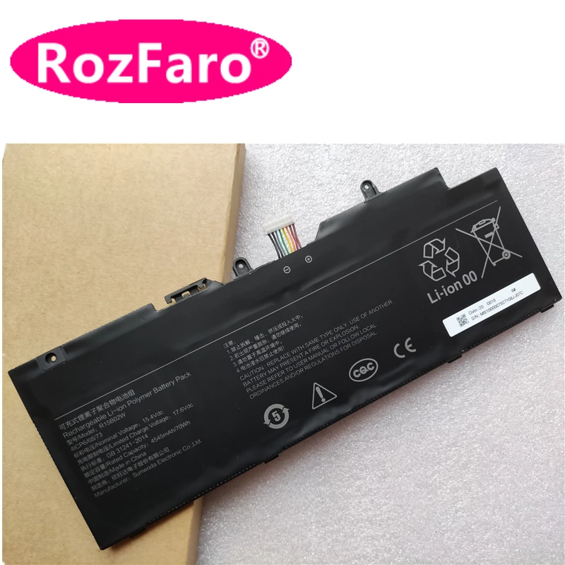 RozFaro R15B0ZW R15B02W Laptop Battery 15.4V 4545mAh 70Wh For Xiaomi RedmiBook Pro 15 R5 R7 XMA2007-AB XMA2007-BJ XMA2007-BB