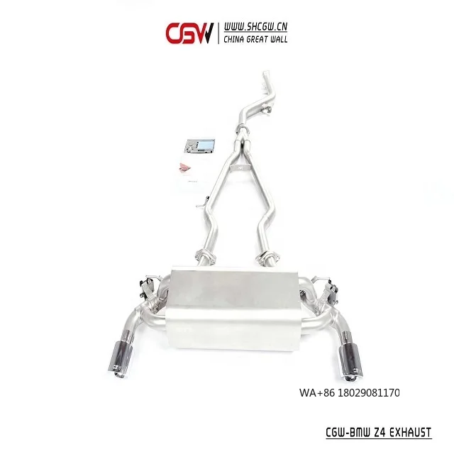 

Лучшая цена! Автомобильная выхлопная система Afable из нержавеющей стали с карбоновыми насадками и клапанами для Z4 G29 2.0T MY 2019