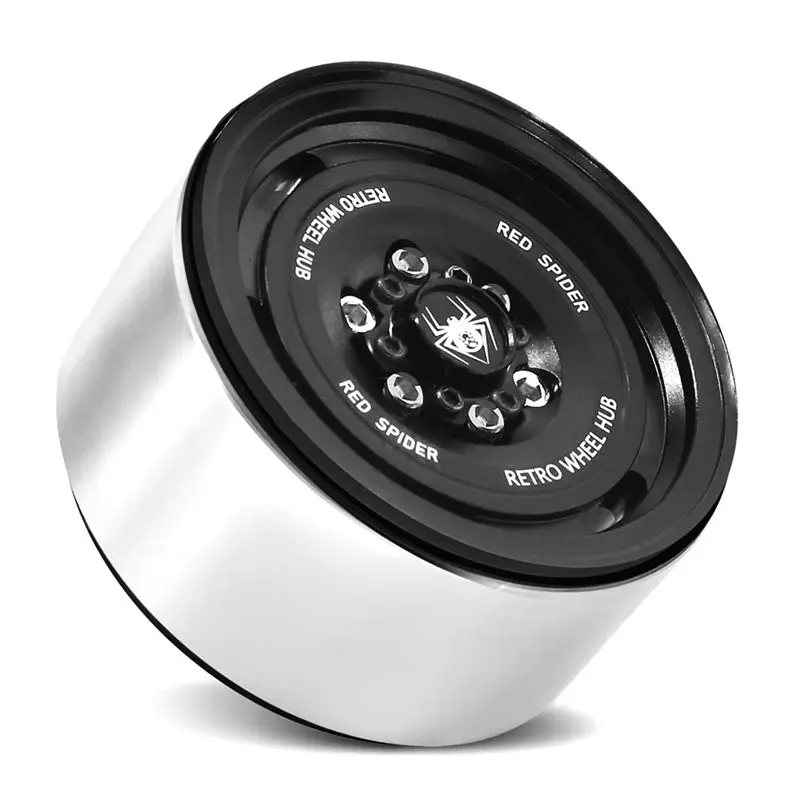 ABUM-RC Crawler 1.9Inch Beadlock Wheels Aluminum Retro Wheel Hub For 1/10 TRX4 TRX6 Axial SCX10 II III Redcat Gen 8 7 D90