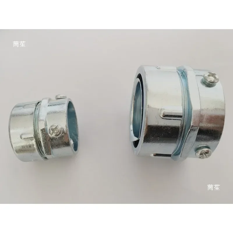 Standard plastic-coated metal hose three-column connector galvanized plum blossom card sleeve threading bellows wire pipe
