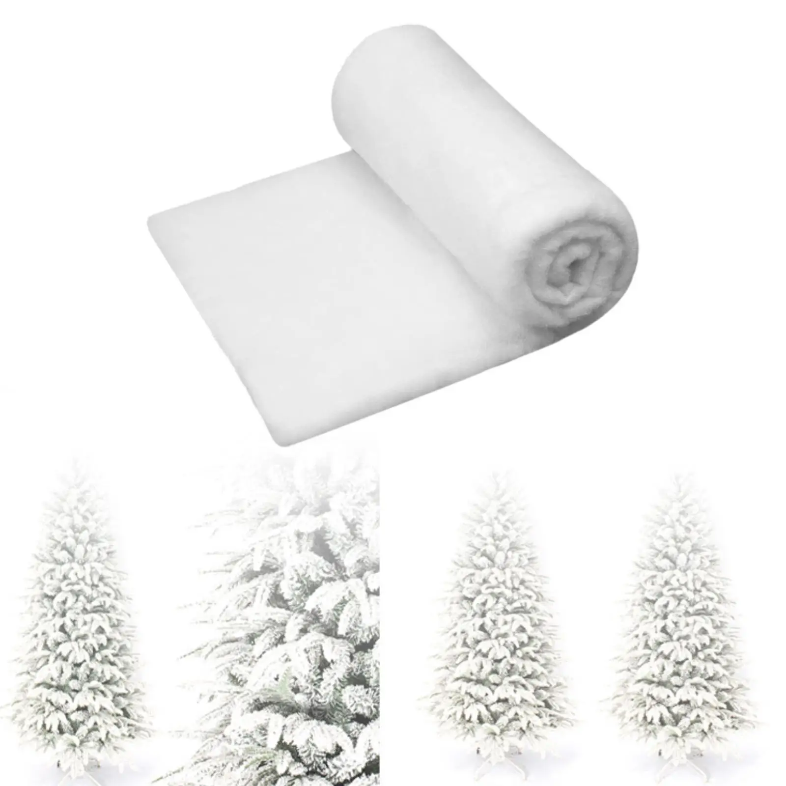 

Christmas Blanket White Soft for Holiday Atmosphere Multipurpose 2.95ft ×