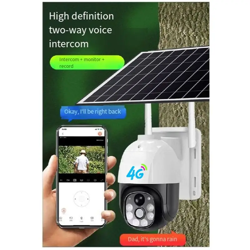 BTLIFE-1 Piece Solar Security Camera Wireless Outdoor System 2Mp Battery Powered White ABS For Home Security, Panoramic PTZ
