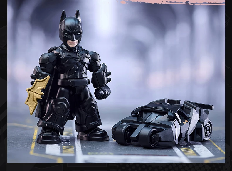 Genuine Blokees DC Marvel Hero Batman Star Edition Series Blind Box Toy Batman Motorcycle Collectible Perfect Christmas Gift