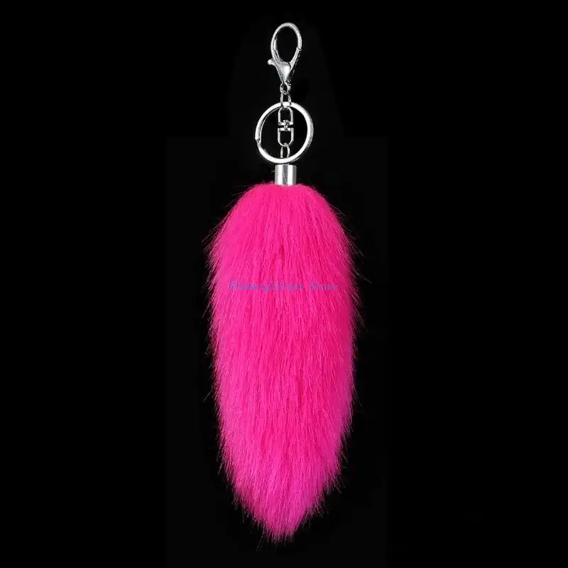 652b Soft Plush 16cm Faux Furs Animal Tail -keychen bag bage phone phone pendant stylish pendant #4