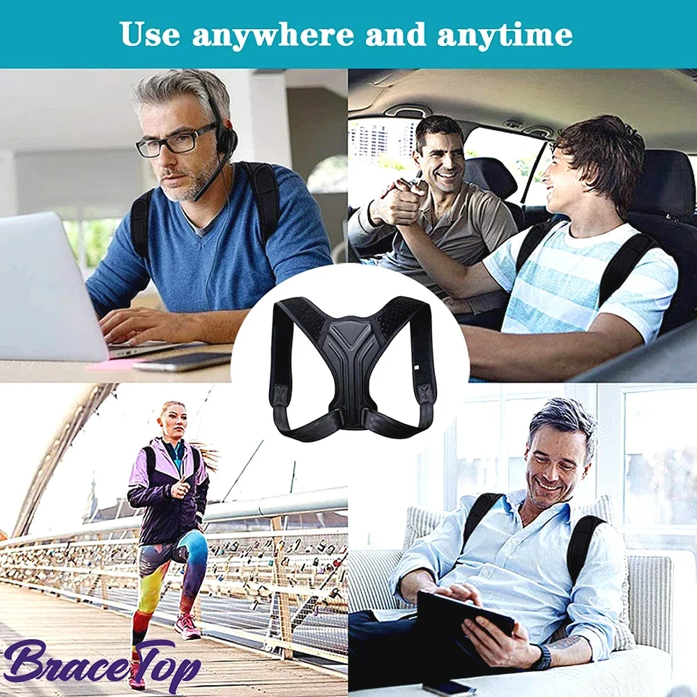 Professional Back Posture Corrector Corset Clavicle Spine Posture Correction Back Support Belt Comfortable Soft Strip Corrector