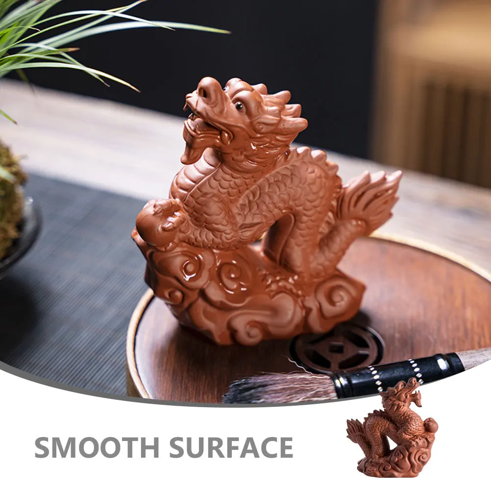 

Dragon Statue Ornament Lucky Wealth Attracting Chinese New Year Decor for Home Office Desktop Tabletop Display